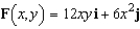 Find the value of the line integral   , where   and   . (Hint: If F is conservative, the integration may be easier on an alternate path.)  A)  3,072 B)  192 C)  6,144 D)  6,912