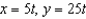 Evaluate the line integral along the path C given by   , where   .   A)    B)    C)    D)    E)   