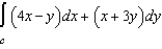 Evaluate the integral   along the path C, defined as y-axis from   . A)    B)    C)    D)    E)   