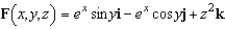 Find the divergence at   for the vector field   A)    B)    C)    D)    E)   