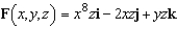 Find   for the vector field given by   . A)    B)    C)    D)    E)   