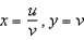 Use the following change of variables to evaluate the double integral   . Round your answer to four decimal places.     A)    B)    C)    D)    E)   
