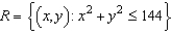 Find the area of the portion of the surface   that lies above the region   . Round your answer to two decimal places. A)  144.00 B)  118.44 C)  904.78 D)  452.39 E)  1,421.22