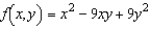 Set up a double integral that gives the area of the surface of the graph of f over the region R.     A)    B)    C)    D)    E)   