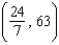 Find the center of mass of the lamina bounded by the graphs of the equations   for the density   . A)    B)    C)    D)    E)   