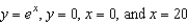 Find the center of mass of the lamina bounded by the graphs of the equations   for the density   . A)    B)    C)    D)    E)   