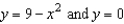 Set up the double integral required to find the moment of inertia I, about the line   of the lamina bounded by the graphs of the equations   for the density   . Use a computer algebra system to evaluate the double integral. A)    B)    C)    D)    E)   