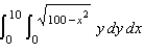 Evaluate the following iterated integral by converting to polar coordinates.   A)    B)    C)    D)    E)   