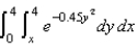 Evaluate the iterated integral below. Note that it is necessary to switch the order of integration.   A)    B)    C)    D)    E)   