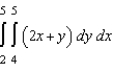 Evaluate the following iterated integral.   A)  41.5 B)  38.5 C)  34.5 D)  33.5 E)  37.5