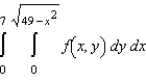 Sketch the region R of integration and then switch the order of integration for the following integral.   A)    B)    C)    D)    E)   