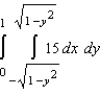 The area of a region R is given by the iterated integral   . Switch the order of integration and show that both orders yield the same area. What is this area? A)    B)    C)    D)    E)   