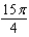 The area of a region R is given by the iterated integral   . Switch the order of integration and show that both orders yield the same area. What is this area? A)    B)    C)    D)    E)   