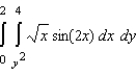 Evaluate the iterated integral   by switching the order of integration. Round your answer to three decimal places. A)  0.538 B)  0.558 C)  30.538 D)  1.538 E)  4.538