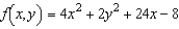 Find the absolute extrema of   on the region   . A)  absolute minimum:   Absolute maximum:   B)  absolute minimum:   Absolute maximum:   C)  absolute minimum:   Absolute maximum:   D)  absolute minimum:   Absolute maximum:   E)  absolute minimum:   Absolute maximum:  
