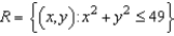 Find the absolute extrema of   on the region   . A)  absolute minimum:   Absolute maximum:   B)  absolute minimum:   Absolute maximum:   C)  absolute minimum:   Absolute maximum:   D)  absolute minimum:   Absolute maximum:   E)  absolute minimum:   Absolute maximum:  