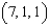 Find a unit normal vector to the surface   at the point   . A)    B)    C)    D)    E)   