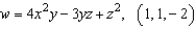 Find the gradient of the function at the given point.   A)    B)    C)    D)    E)   