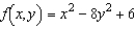 Find the partial derivative   for the function   . A)    B)    C)    D)    E)   