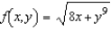 Find the partial derivative   for the function   . A)    B)    C)    D)    E)   