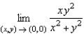 Use polar coordinates to find the limit. [Hint: Let   and   , and note that   implies   .]   A)    B)    C)    D)    E)  limit does not exist