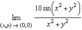 Use polar coordinates and L'Hopital's Rule to find the limit.   A)    B)    C)    D)    E)   