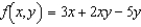 Find the limit   for the function   . A)    B)    C)    D)    E)  -5y
