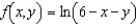 Describe the domain of the function   . A)    B)    C)    D)    E)   