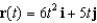 Find   at time   for the plane curve   . Round your answer to three decimal places. A)  11.077 B)  7.310 C)  11.797 D)  5.898 E)  5.538