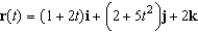 Find the vectors   and   for the following vector function.   A)    B)    C)    D)    E)   