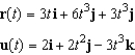 Use the properties of the derivative to find   given the following vector-valued functions.   A)    B)    C)    D)    E)   