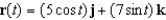 A particle moves in the yz-plane along the curve represented by the vector-valued function   . Find the maximum value of   . A)  4 B)  3 C)  7 D)  8 E)  5