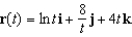 Given the vector-valued function below, evaluate   .   A)    B)    C)    D)    E)   