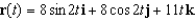 Find   given the function r(t)  below.   A)    B)    C)    D)    E)   
