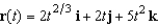 Find   given the function r(t)  below.   A)    B)    C)    D)    E)   