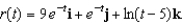 Determine the interval on which the vector-valued function   is continuous. A)    B)    C)    D)    E)   
