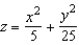 Find the length of the minor axis of the ellipse generated when the surface   is intersected by the plane   . A)    B)    C)    D)    E)   