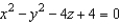 The top of a rubber bushing designed to absorb vibrations in an automobile is the surface of revolution generated by revolving the curve   in the yz-plane about the z-axis. Find an equation for the surface of revolution. A)    B)    C)    D)    E)   