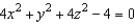 The top of a rubber bushing designed to absorb vibrations in an automobile is the surface of revolution generated by revolving the curve   in the yz-plane about the z-axis. Find an equation for the surface of revolution. A)    B)    C)    D)    E)   