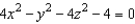 The top of a rubber bushing designed to absorb vibrations in an automobile is the surface of revolution generated by revolving the curve   in the yz-plane about the z-axis. Find an equation for the surface of revolution. A)    B)    C)    D)    E)   
