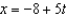 Find the set of parametric equations of the line through the point   that is parallel to the line   ,   ,and   . A)    B)    C)    D)    E)   