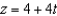 Find the set of parametric equations of the line through the point   that is parallel to the line   ,   ,and   . A)    B)    C)    D)    E)   