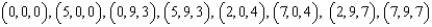 Find the volume of the parallelepiped with the following vertices.   A)    B)    C)    D)    E)   