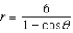 Identify the graph for the polar equation   . A)    B)    C)    D)    E)   