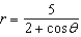 Identify the graph for the polar equation   . A)    B)    C)    D)    E)   