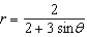Identify the graph for the polar equation   . A)    B)    C)    D)    E)   
