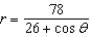Find the eccentricity of the polar equation   . A)  78 B)    C)  26 D)  13 E)   