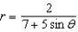 Find the eccentricity and distance from the pole to the directrix of the conic. Then sketch and identify the graph. Use a graphing utility to confirm your results.   A)  eccentricity:   Distance from pole to directrix:   The graph is an ellipse.   B)  eccentricity:   Distance from pole to directrix:   The graph is a hyperbola.   C)  eccentricity:   Distance from pole to directrix:   The graph is a hyperbola.   D)  eccentricity:   Distance from pole to directrix:   The graph is an ellipse.   E)  eccentricity:   Distance from pole to directrix:   The graph is an ellipse.  