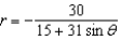 Find the distance from the pole to the directrix for the conic   . A)    B)    C)  30 D)    E)  62