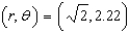 Find the corresponding rectangular coordinates for the point   . Round your answer to three decimal places. A)    B)    C)    D)    E)   